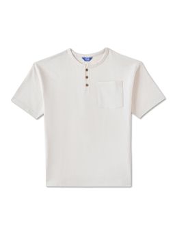 R&B - Boys Beige Cotton Half Sleeves T-Shirt
