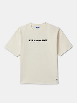 R&B - Boys Beige Cotton Half Sleeves T-Shirt
