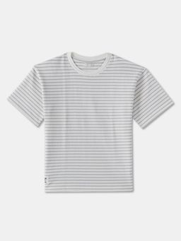 R&B - Boys Ivory Cotton Half Sleeves T-Shirt