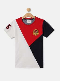 R&B - Boys Multi-Colour Cotton Half Sleeves T-Shirt