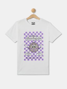 R&B - Boys Ivory Cotton Half Sleeves T-Shirt