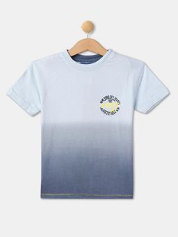 R&B - Boys Blue Cotton Half Sleeves T-Shirt