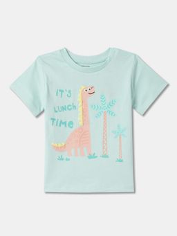 R&B - Boys Blue Cotton Half Sleeves T-Shirt