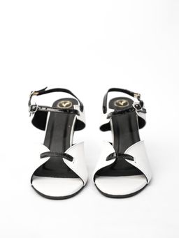 Sana K Luxurious Footwear - White Round Toe Narrow Fit Jacky Stilettos Heels