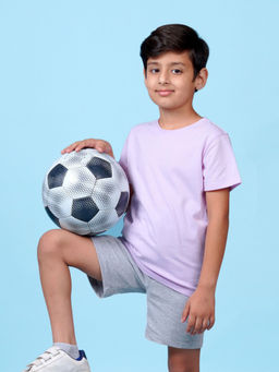 Nusyl - Boys Lavender Solid T-Shirt