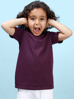 Nusyl - Boys Wine Solid T-Shirt