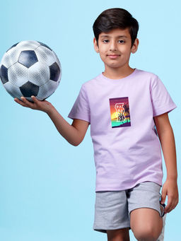 Nusyl - Paradise Printed Lavender T-Shirt