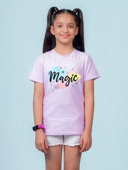 Nusyl - Girls Lavender Magic Printed T-Shirt