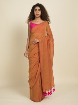 Suta - Mustard Cotton Saree