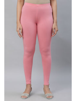 Aurelia - Pink Cotton Lycra Leggings
