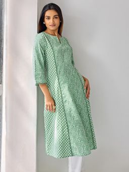 Ancestry - Summer Green Kurta