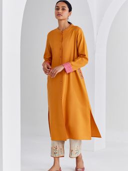 Ancestry - Mustard Flower Pocket Kurta