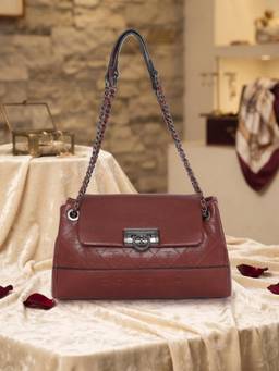 ESBEDA - Maroon Color Janine Crossbody Sling Bag (M)