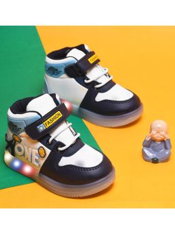 KATS - Unisex Hi-Top Led Velcro Sneakers - Navy