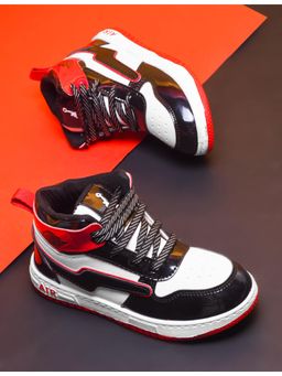 KATS - Boys Lace Up Sneakers - Red