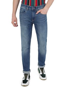 JadeBlue - Men River Blue Cotton Stretch Slim Fit Washed Jeans