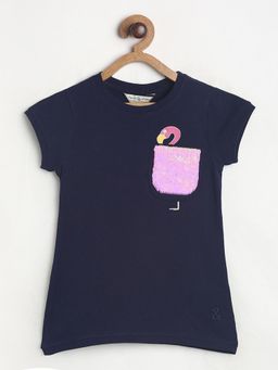 Tales & Stories - Black Cotton T-Shirt For Girls