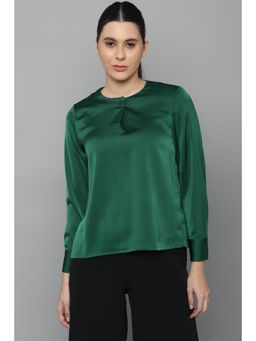Allen Solly - Women Green Solid Casual Top