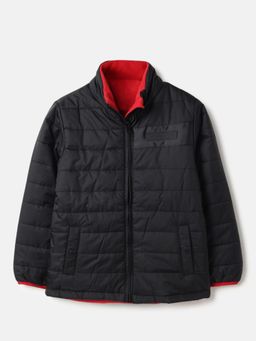 United Colors of Benetton - Black Regular Fit Quilted Reversible Puffer Jacket