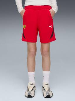 Puma - Red Scuderia Ferrari Youth Above-Knee Sweat Shorts