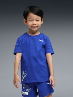 Puma - Blue Catstraunauts Kids' Printed T-shirt