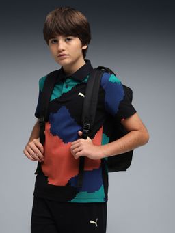 Puma - Black Skates Boys' Short Sleeve Printed Polo T-shirt