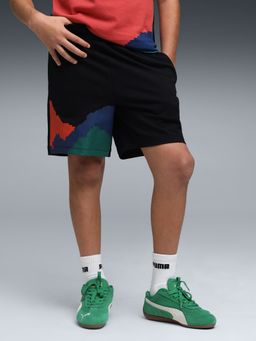 Puma - Black Skates Boys' Above-Knee Printed Shorts