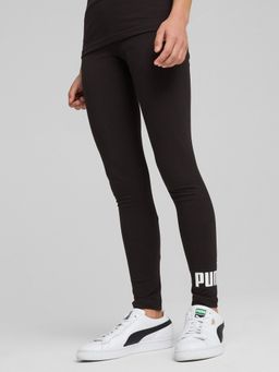 Puma - Black Ess No. 1 Logo Youth Cotton Tights