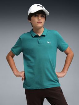 Puma - Green Youth Logo Polo T-shirt