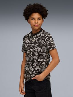 Puma - Black Mid 90S Youth Printed T-shirt