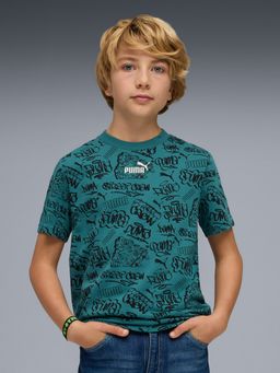 Puma - Green Mid 90S Youth Printed T-shirt