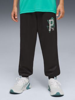 Puma - Black Active Sports Youth Printed Joggers