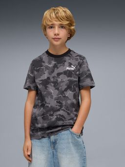 Puma - Black Essentials Youth Camo Printed T-shirt
