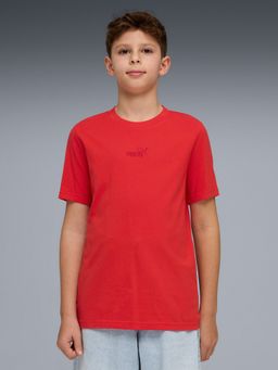 Puma - Red Essentials Small No.1 Logo Youth T-shirt