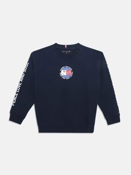 Tommy Hilfiger - Navy Blue Boys Regular Fit Sweatshirt