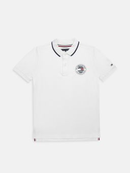 Tommy Hilfiger - White Boys Logo Polo T-shirt