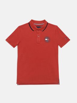 Tommy Hilfiger - Red Boys Logo Polo T-shirt