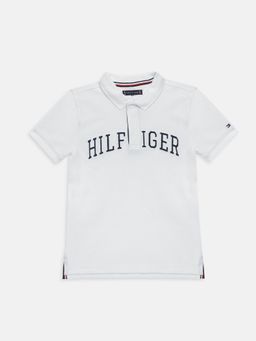 Tommy Hilfiger - White Boys Logo Polo T-shirt