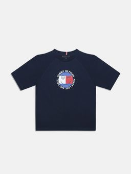 Tommy Hilfiger - Navy Blue Boys Printed T-shirt
