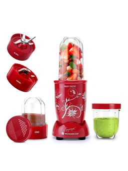 Wonderchef - Nutri Blend Mixer Grinder, Blender, 500 W, 2 Year Warranty, Red