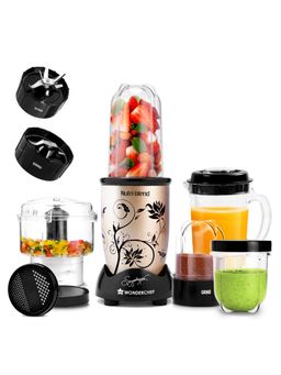 Wonderchef - Nutri Blend CKM Mixer Grinder Juicer Blender And Chopper 500 W, Champagne