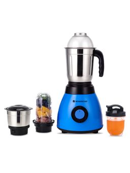 Wonderchef - Acura Blender Pro Mixer Grinder with 4 Stainless Steel Jars 500W Black & Blue