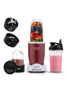Wonderchef - Nutri-blend Activ Mixer Grinder Blender, 2 Unbreakable Jars, 500W, Red