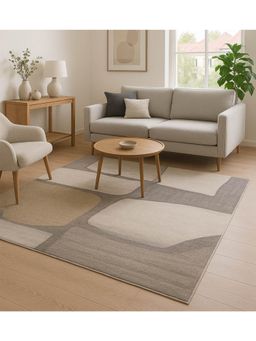 OBSESSIONS - Abstract Polypropylene Carpet, Grey