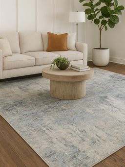 OBSESSIONS - Polyester Machine Made Rectangular Floor Carpet, Grey