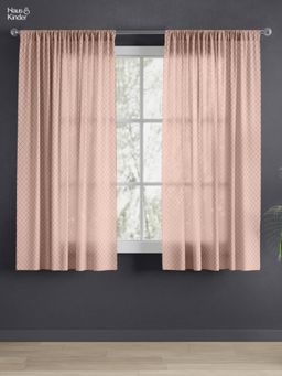Haus & Kinder - Signature Warm Wave Sheer Jacquard Curtains (Pack of 2)