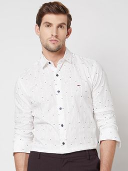 Mufti - Bright White Checks Men Shirt