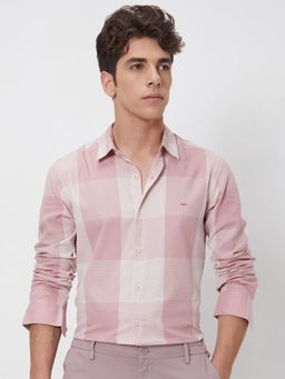 Mufti - Soft Pink Checks Men Shirt