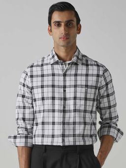 Mufti - Rich Snow White Checks Men Shirt