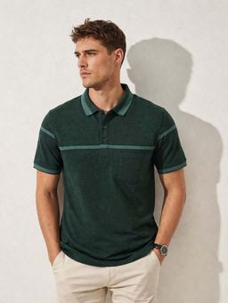 Parcel Yard - Solid Half Sleeve Polo Cotton T-Shirt For Men